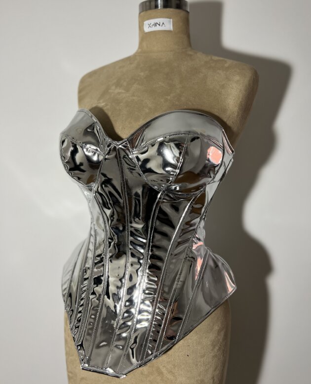 Silver Metalica Corset