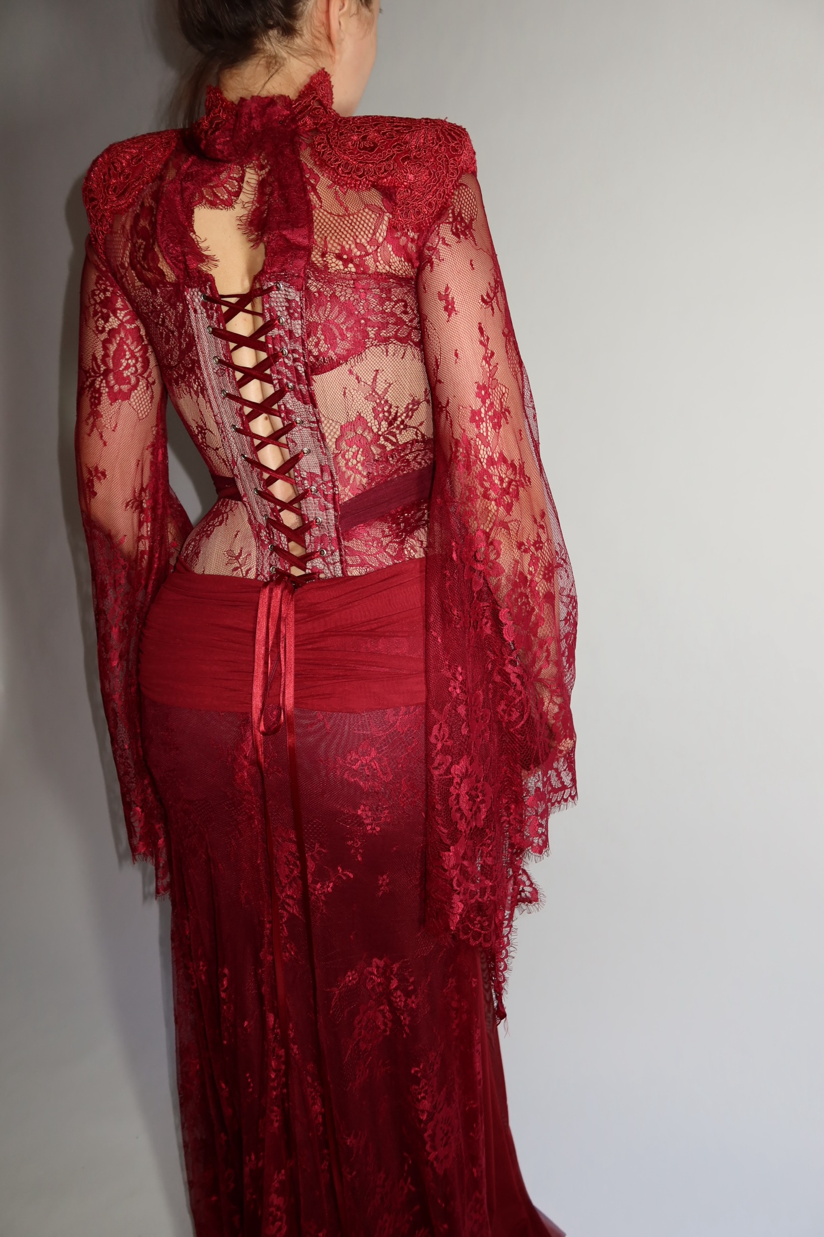 Burgundy Jungle dress - Image 5