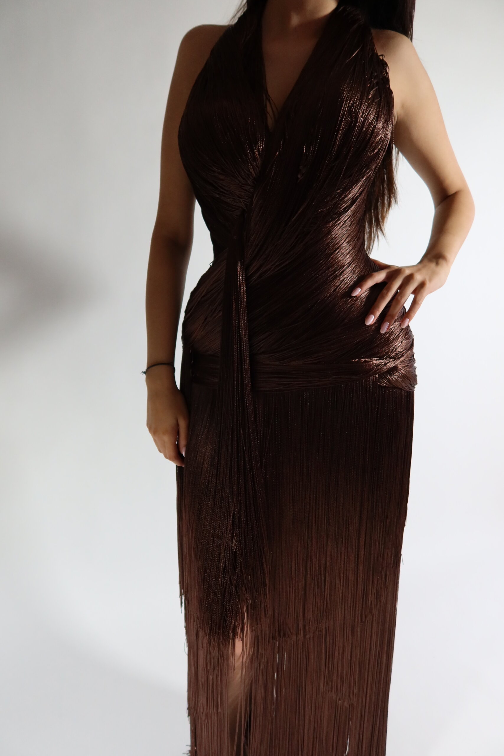 Brownie Fringe Dress - Image 6