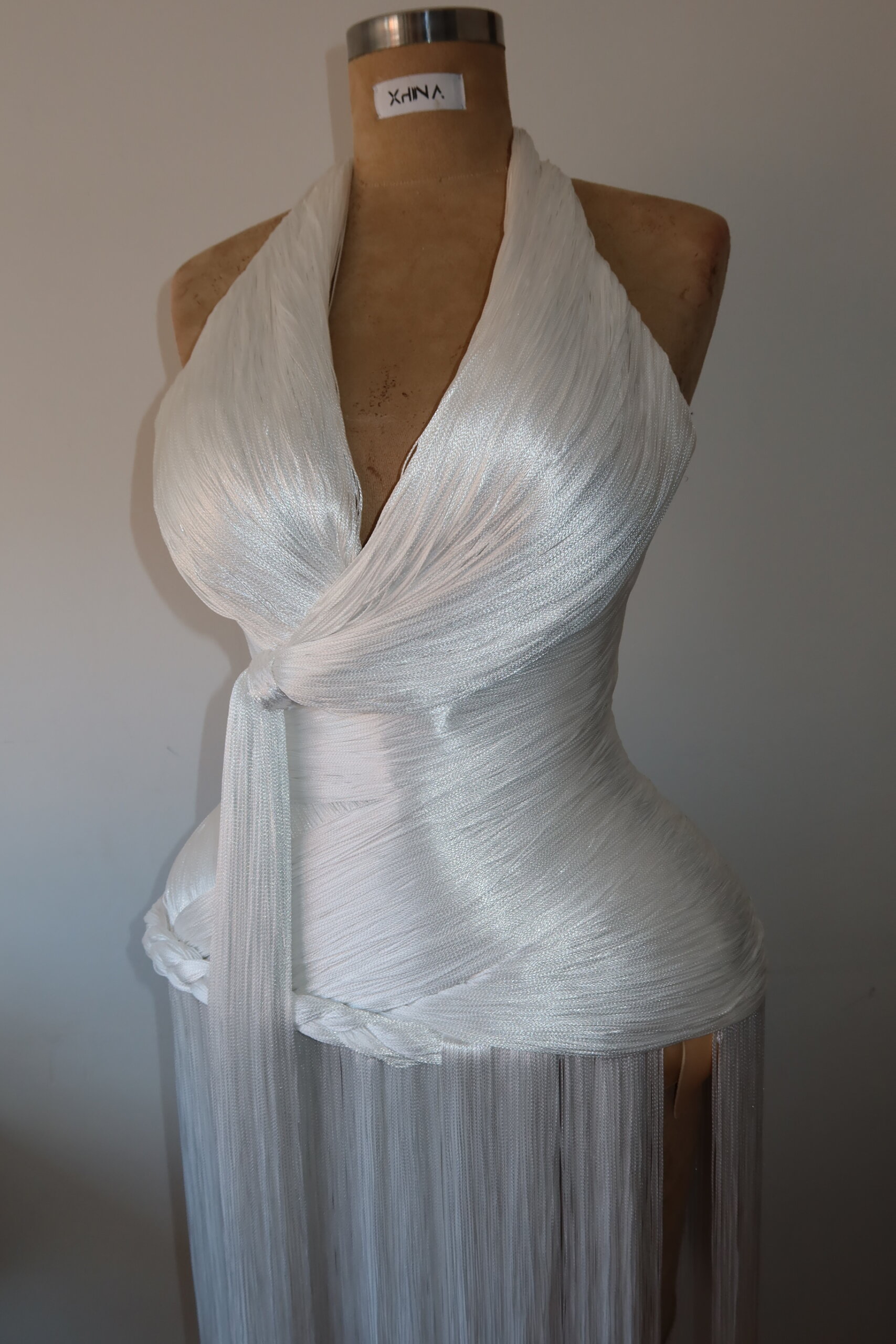 White Fringe Dress - Image 8